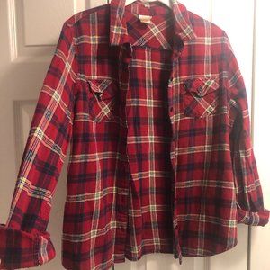 Mossimo Supply Co| Red flanel sz XL